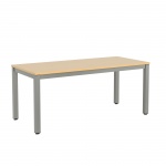 Schreibtisch, 140x80 cm (B/T), höhenverstellbar 72-77 cm, Platte: Melamin 25 mm, 